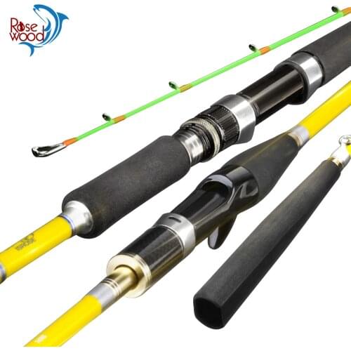 RoseWood High Quality Boat Carbon Rod Spinning/Casting Rod For Light Jigging Fishing Rod Perch EVA Handle Rod Pesca