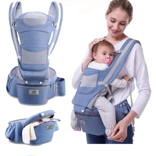 New 0-48 Month Ergonomic Baby Carrier Infant Baby Hipseat Carrier 3 In 1 Front Kangaroo Sling Ergonomic Facing Baby Wrap