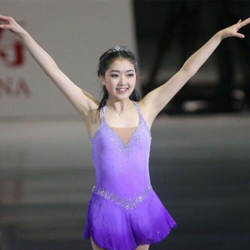 Girls and Women Figure Skating Dresses Customization Color Can Be Chosen By Itself Spandex Material Ice Skating Dresses