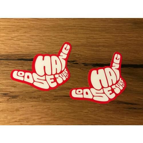 HANG LOOSE Sticker Vintage Surf Bus Surfer Rat Rat Oldschool Retro # 458