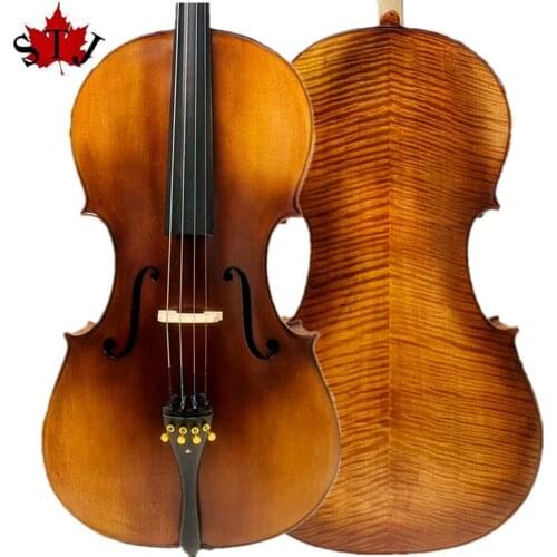Rare Professional song "Master"made by hand Cello 4/4 ,quality assurance,a penetrating resonant sound#15107