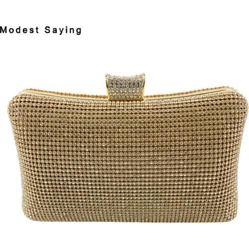 Luxury Crystal Handbags for Wedding Party 2018 Wedding Evening Purse Formal Women Dolly Bags Wedding Accessories Crossbody Bags