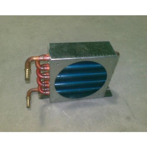 Water cooled row condenser evaporator heat exchanger radiator with 1/4' thread or pagoda joints pitch-row 25mm with copper tube