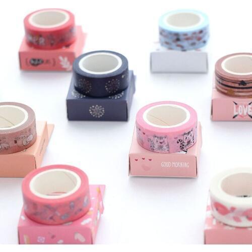 Mix Color seasons plant washi tape DIY decoration scrapbooking planner masking tape adhesive tape kawaii stationery
