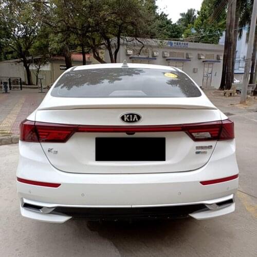 For KIA FORTE K3 Spoiler 2019 2020 2021 New K3 Cerato spoiler High Quality ABS Material Car Rear Wing Primer Color Rear Spoiler