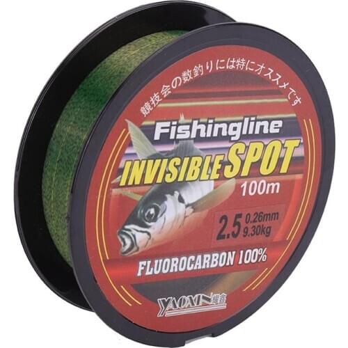 500m Super Strong Nylon Fishing Line Flourocarbon Coated Spotted Wear-resistant Fishing Leader Wire Fishing Accessories Gear