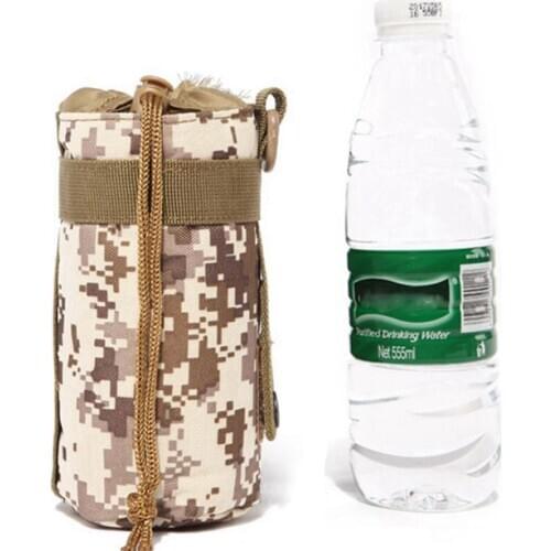 Tactical Molle 550ML Water Bottle Pouch Bag Camping Cycling Water Bottle Holder Hunting Outdoor Hydration Pouch Backpack