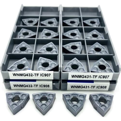 Turning tool WNMG080408 WNMG080404 TF IC907 / 908 WNMG432 External turning tool Carbide inserts Lathe tool parts Turning inserts