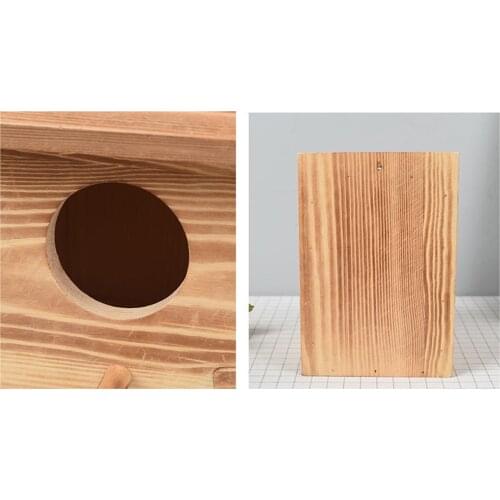 Pets Solid Wood Bird Nest Hole Outdoor Bird Nest Household Insulation Bird Cage Can Be Customized Parrot Breeding Box