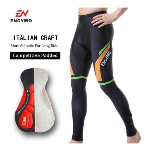 Spring Autumn Cycling Pants With 5D Gel Pad Cycling Tights MTB Bike Bib Pants Downhill Bicycle Pants Cycling Trousers ENCYMO