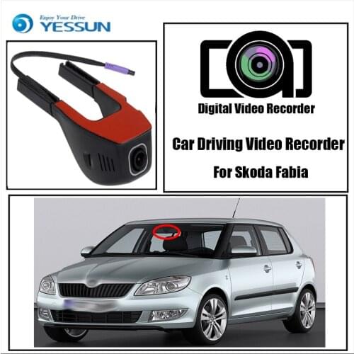 YESSUN for Skoda Fabia Car Driving Video Recorder Wifi DVR Mini Camera Novatek 96658 FHD 1080P Dash Cam Night Vision