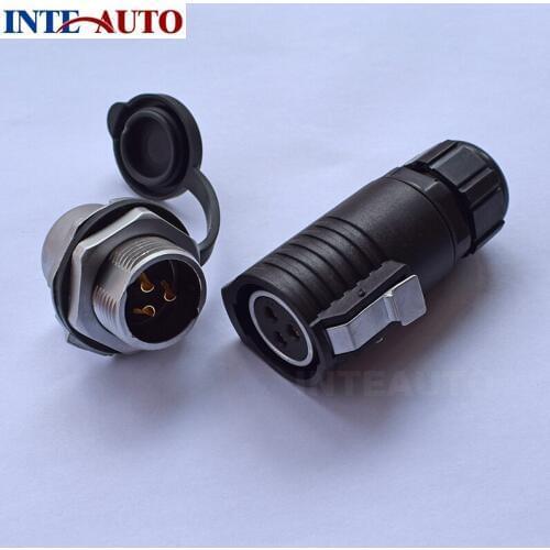 Watervacuum dust-proof 3 pin WP20 connector,watertight plug socket IP68 degree