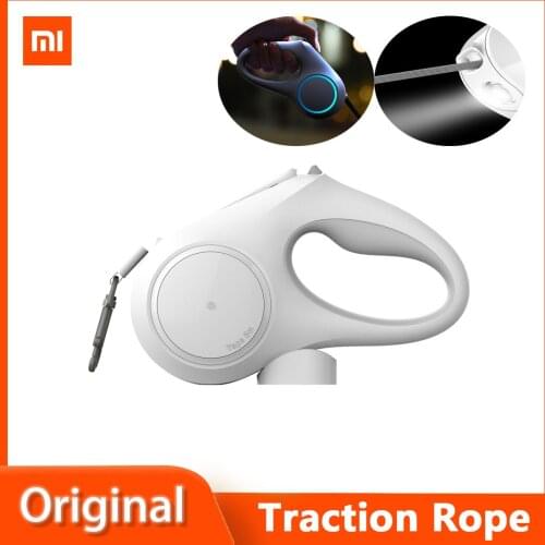 Xiaomi PETKIT Telescopic Traction Rope 3M/4.5M Retractable Pet Leash Dog&Cat with Touch Control Colorful LED Night Light