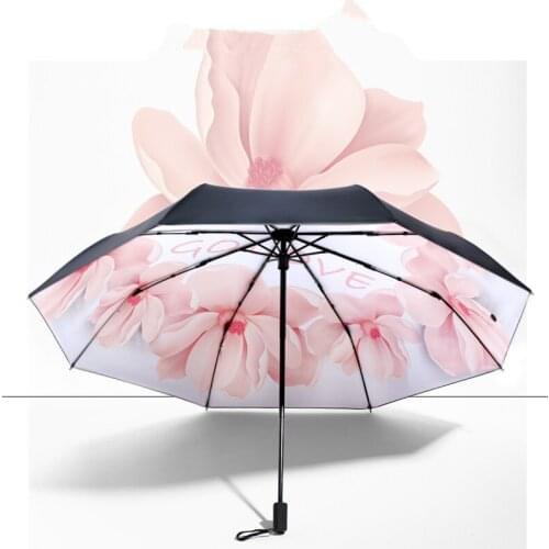 Umbrella female sunny and rain dual-use sun umbrella sunscreen anti-ultraviolet capsule umbrella ultra light