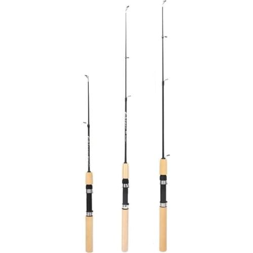 60 80 100CM Mini Telescopic Ice Fishing Rod Portable Carbon Fiber River Shrimp Carp Fishing Pole Winter Fishing Rod Tackle Pesca