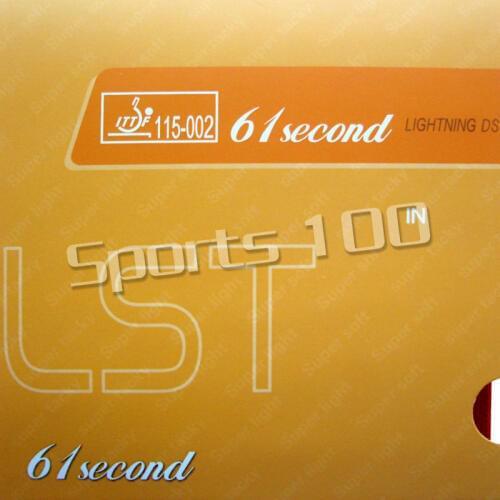 61second Lightning DS LST Super Tacky pimples in table tennis pingpong rubber rubber with sponge 2015 The new listing