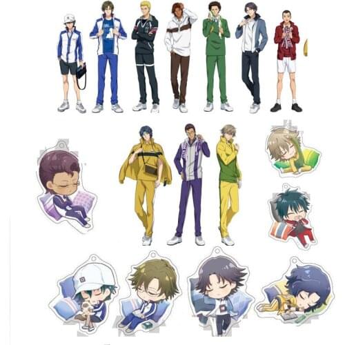 Anime The New Prince of Tennis Ryoma Echizen Atobe Keigo Acrylic Figure Stand Display Model Plate Table Decor Keychain Pendant