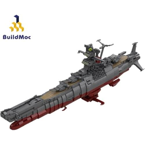 Buildmoc Movie Space Ship Series Wars Space Battleship Yamato Famous Boat Moc Building Blocks Bricks Creaor Toy For Boy 1782 pcs