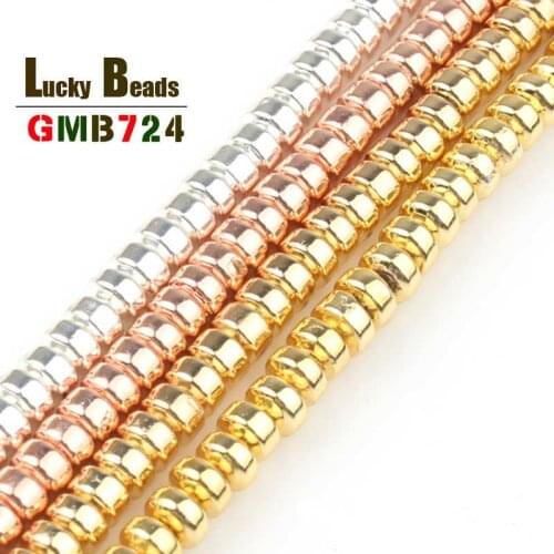 3*2mm Natural Round Hematite Rondelle Beads Loose Spacer Beads For Jewelry Making DIY Bracelet Necklace Charms Accessories 15