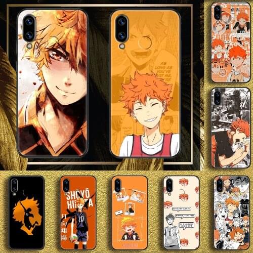 Hinata Shoyo Anime Haikyuu Phone case For Huawei Honor 6 7 8 9 10 10i 20 A C X Lite Pro Play black trend shell 3D bumper art