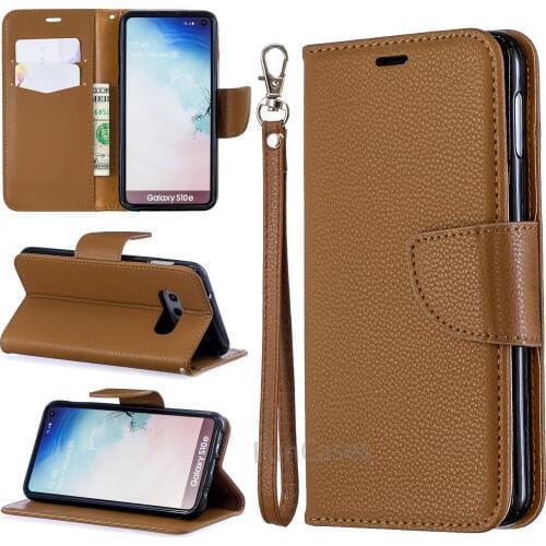 Luxury Leather S10E FlipCase For Samsung Galaxy S10 Lite Magnet Wallet Holder Stand Cover Coque Fashion For Samsung S10Lite S10E