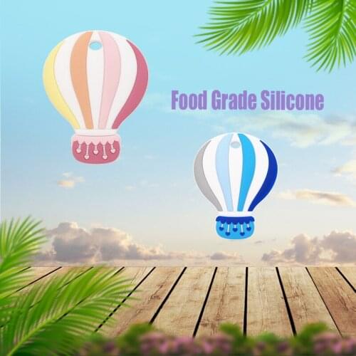 Chenkai 5PCS Silicone Balloon Teether Baby Cute Cartoon Chewable Pacifier For DIY Smoothing Teething Accessories BPA Free