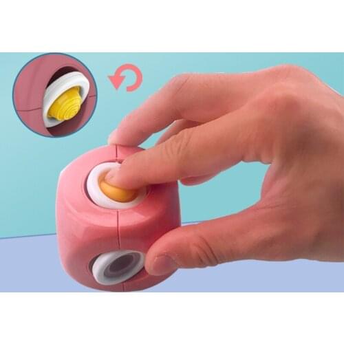 D7WF 2’’ Sensory Fidget Anxiety Gyro Hand-Eye Coordination Training Children Playset