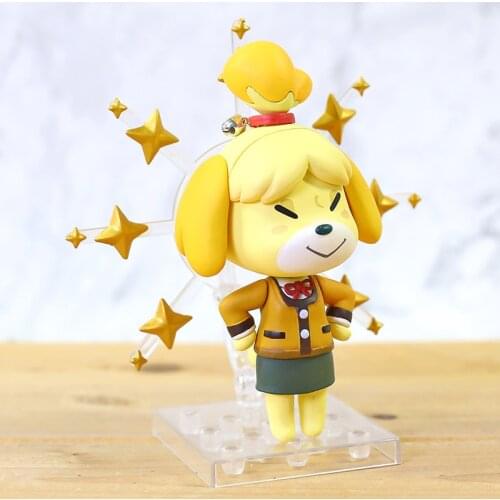 386 Animal Crossing Isabelle PVC Action Figures Q.ver 386 Anime Animal Figurine Toy Diorama Model toy