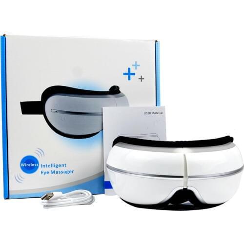 Electric Eye Massager FIR Heat Therapy Air Pressure Compression Massage Music Eye Care Stress Relief Vibration Massager Goggles