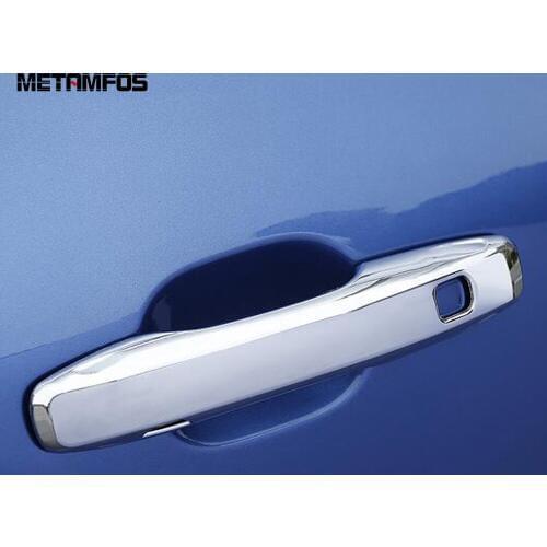 For Volvo XC60 XC 60 2018 2019 2020 Chrome Door Handle Catch Cap Cover Trim Decoration Frame Exterior Accessories Car Styling