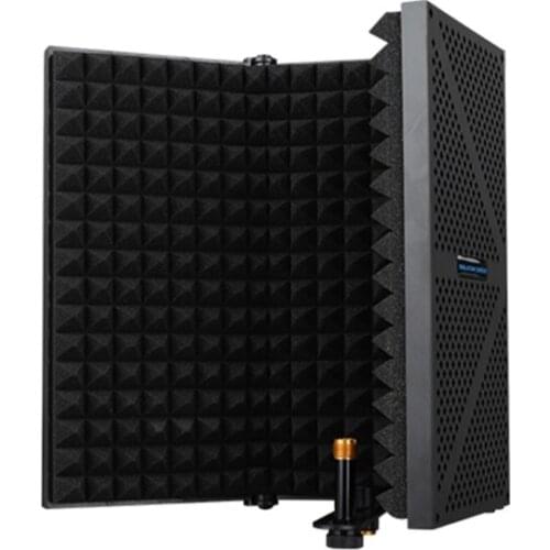 Microphone Isolation Shield Mic Sound Absorbing Foam Reflector for Sound Recording Podcasts Vocals Singing and Broadcast