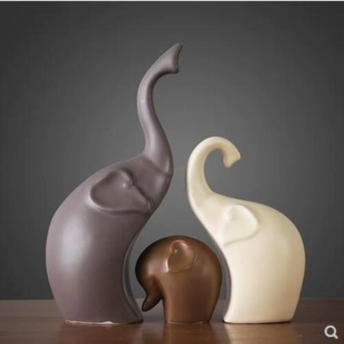Ceramic deer and elephants and rabbits, creative Nordic style animal figurines and crafts furnishings, wedding gifts