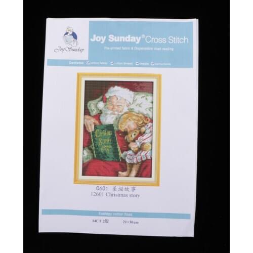 Cross Stitch Kits Santa Claus Cloth Needlepoint for Adults Home Decorations