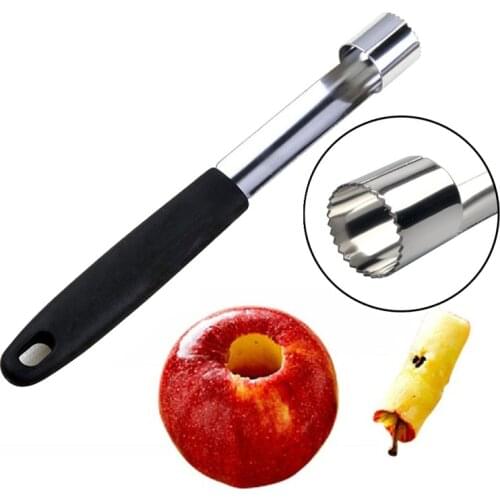 Stainless Steel Apple Corer Fruit Seed Core Remover Easy Core Cutter Pear Fruit Vegetable Slicer Knife Kitchen Safety Gadgets