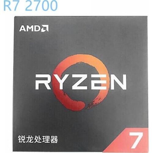 AMD Ryzen 7 2700 R7 2700 3.2 GHz Eight-Core Sinteen-Thread CPU Processor 65W Socket AM4