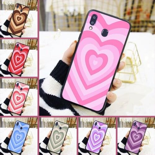 For Samsung Galaxy M40 M30 M20 M10 Phone Case Silicone Pink Heart Red Love Back Cover For Samsung Galaxy M10 M20 M30 M40 Case