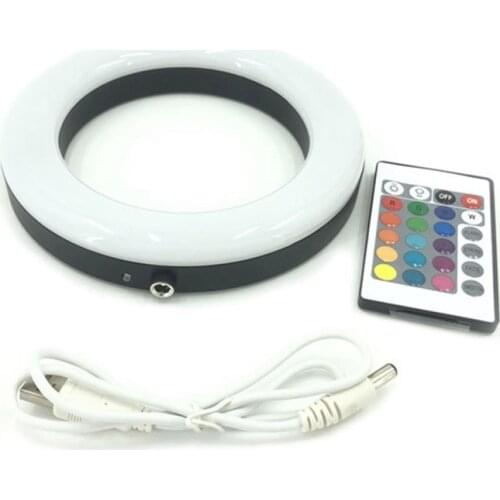 Hookah Shisha LED Light RGB Round Plate 160MM Narguile Nargile Accessories Festive Party Decoration with Remote Control
