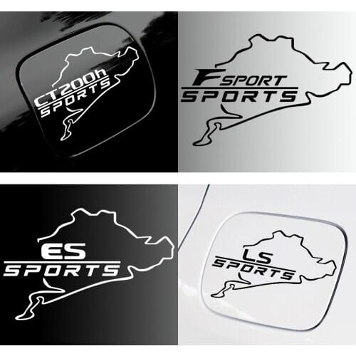 Car Vinyl Tank Cap Trunk Fashion Creative Decoration Sticker Decals For Lexus CT200h F sport ES LS IS GX LX NX UX RX GC RC LC GS