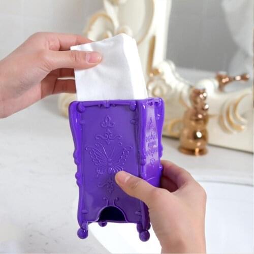 Vintage Dust Proof Cosmetic Cotton Pad Pull Out Dispenser Container Storage Box Pull Out Cosmetic Container Storage Box