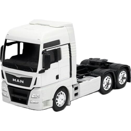 Welly 1:32 Man Tgx 6 Wheel Trailer Truck 1:32 Scale Diecast Metal Truck Model Toys Man TGX Tractor Vehicle Miniature Collection