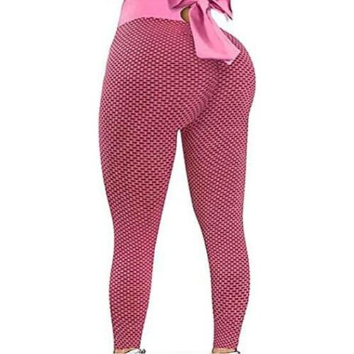 2021 New Autumn Sporty Women Pants Honeycomb Bow Jacquard Hip Lift Pencil Pants Leggings Sweatpants