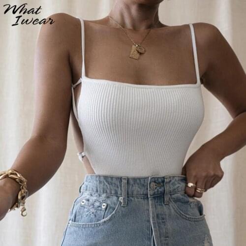 Women Backless Sexy Camisole party club Crop Tops y2k halter top Chic Soft Ribbed Fabric Streetwear Femme autumn Basic