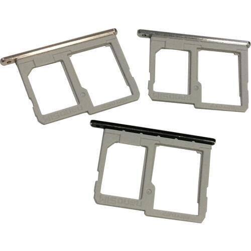 10Pcs/lot Original New Nano Sim Card Tray & Micro SD Card Holder For LG Q6 M700 M700N Memory Sim Card Reader Slot Replacement