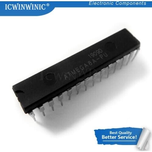 5piece ATMEGA8A-PU ATMEGA8-PU DIP ATMEGA8A DIP20 Programmable Flash new original In Stock