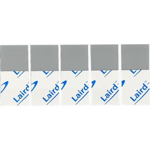 5pcs LAIRD 15*15*0.12mm Silicone Thermal Pad heatsink Cooling pads for CPU GPU VGA Chip Northbridge CPU cooling pad