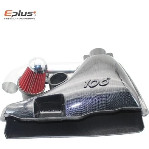 Auto Parts Car High Flow Air Inlet Systems Intake Box Air Filter FOR Peugeot 106 206 306 VTS False Carbon Fiber Style
