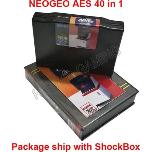 Free Shipping Super Neo Geo 40 in 1 Cartridge NEOGEO Multi Games 40 in 1 AES Version Arcade Game Card for AES Family Console