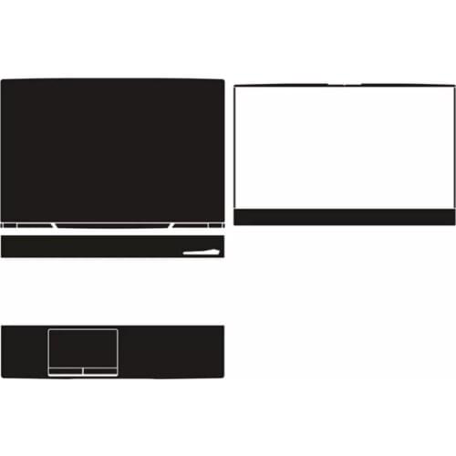 Laptop Carbon Fiber Vinyl Skin Sticker Cover For MSI Alpha 15 15.6" without logo hole