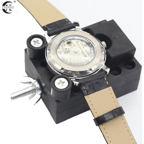 Watch Adjustable Opener Back Case Cover Press Closer Remover Fixing Holder Case Repair Watchmaker Tool movement Dial Fixer