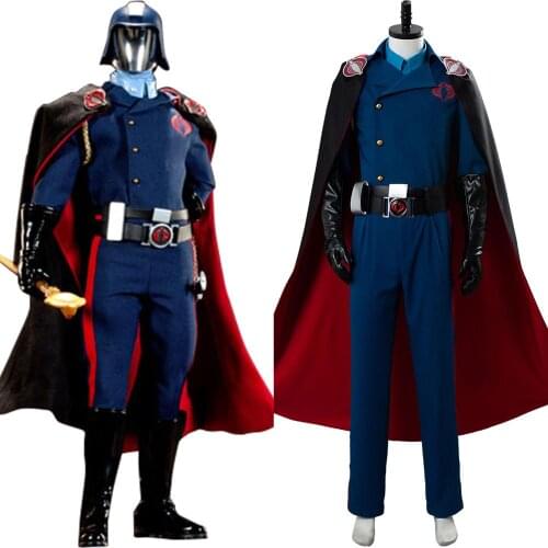 G.I. JoeThe Rise of Cobra Commander Cosplay Costume Suit Cape For Adult Men Women Halloween Carnival Costumes